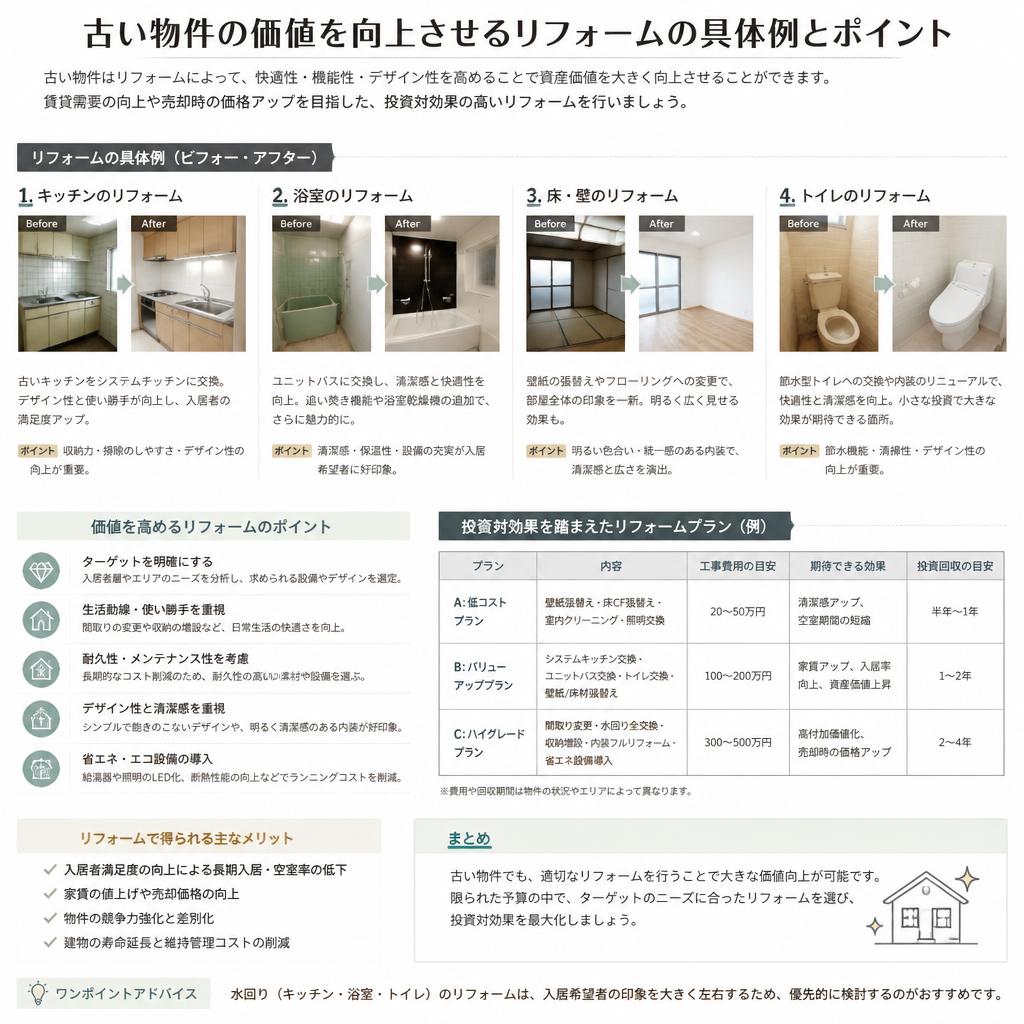 リフォームで価値を上げる方法
